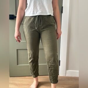 J. Crew Linen/Cotton Drawstring Pants